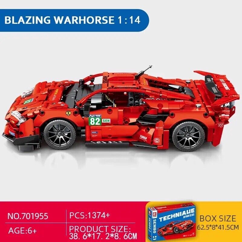 SEMBO Technical Super Car 82 Red