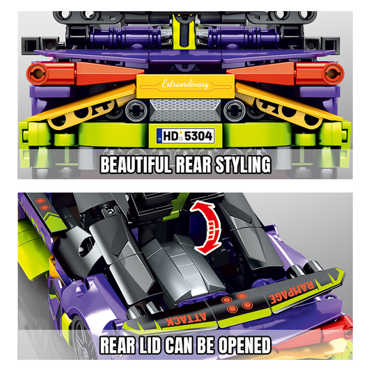 SEMBO Sport Car Series - Purple 01