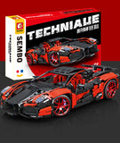 SEMBO Technical Red Charm Super Car with Pull Back