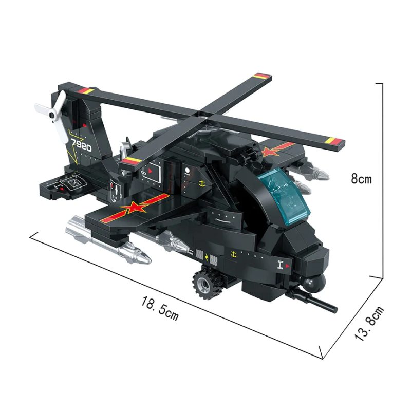 COGO Mini Military Helicopter