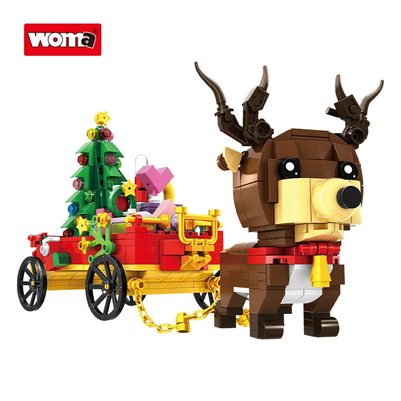 WOMA Xmas Reindeer & Gift Cart