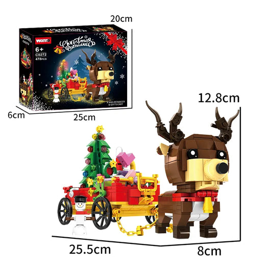 WOMA Xmas Reindeer & Gift Cart