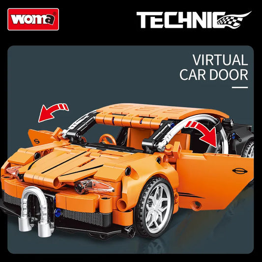 WOMA Technic Racing Car with Pull Back Function